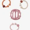 Balle Et Anneaux De Dentition En Silicone Multicolor - Vertbaudet -Produits Pour Bébé balle et anneaux de dentition en silicone