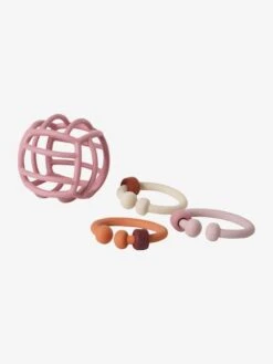 Balle Et Anneaux De Dentition En Silicone Multicolor - Vertbaudet -Produits Pour Bébé balle et anneaux de dentition en silicone 2