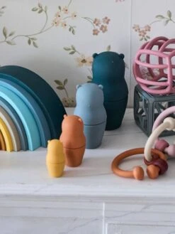 Boites Gigognes Ours En Silicone Multicolor - Vertbaudet -Produits Pour Bébé boites gigognes ours en silicone 4