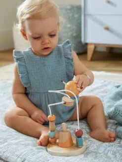 Boulier Les Amis De La Forêt En Bois FSC® Beige - Vertbaudet -Produits Pour Bébé boulier les amis de la foret en bois fsc 4