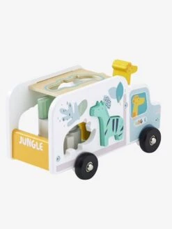Camion D'encastrement Jungle En Bois FSC® Multicolore - Vertbaudet -Produits Pour Bébé camion dencastrement jungle en bois fsc 3
