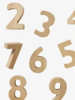 Chiffres En Bambou Beige - Vertbaudet -Produits Pour Bébé chiffres en bambou 2