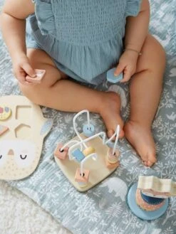 Coffret 3 Jeux D'éveil Les Amis De La Forêt En Bois FSC® Beige - Vertbaudet -Produits Pour Bébé coffret 3 jeux deveil les amis de la foret en bois fsc 2