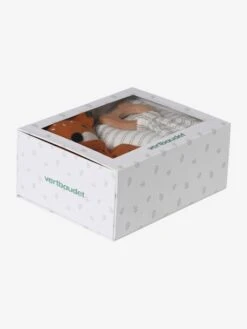 Coffret Cadeau 3 Pièces : Lange + Doudou + Hochet Rose - Vertbaudet -Produits Pour Bébé coffret cadeau 3 pieces lange doudou hochet 3