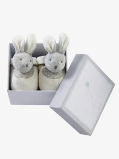 Coffret Chaussons Lapinou. Beige - Vertbaudet -Produits Pour Bébé coffret chaussons lapinou 2