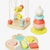 Coffret De 3 Jeux D'éveil En Bois FSC® Multicolore - Vertbaudet
