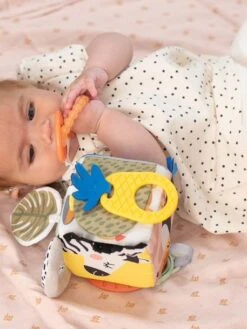 Cube D'Éveil Savane - TAF TOYS Orange - Taf Toys -Produits Pour Bébé cube deveil savane taf toys 2