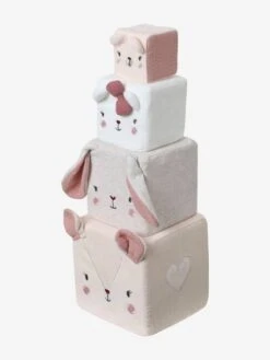 Cubes En Tissu GRENIER Beige - Vertbaudet -Produits Pour Bébé cubes en tissu grenier 2