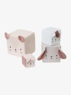 Cubes En Tissu GRENIER Beige - Vertbaudet -Produits Pour Bébé cubes en tissu grenier 3