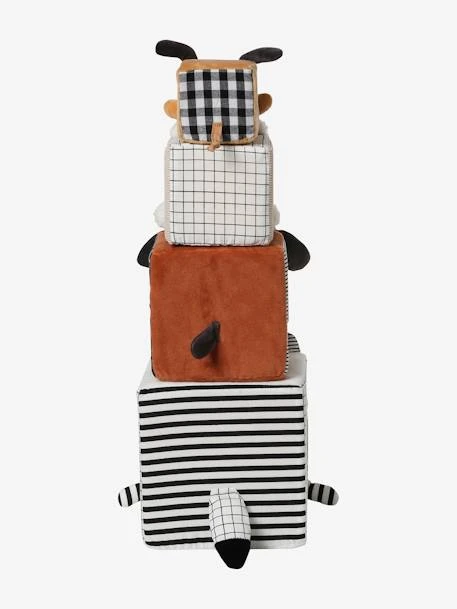 Cubes En Tissu MES PETITS JOUETS Multicolore - Vertbaudet 8 Cubes En Tissu MES PETITS JOUETS Multicolore - Vertbaudet – Image 6