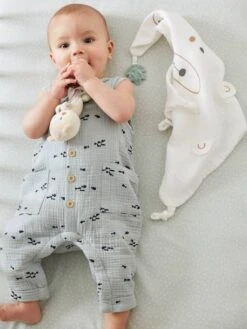 Doudou Carré + Hochet GREEN FOREST Multicolore - Vertbaudet 11 Doudou Carré + Hochet GREEN FOREST Multicolore - Vertbaudet -Produits Pour Bébé doudou carre hochet green forest 3