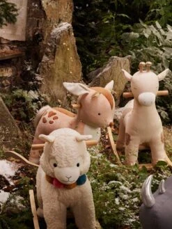 Faon à Bascule En Bois FSC® Multicolore - Vertbaudet -Produits Pour Bébé faon a bascule en bois fsc 4