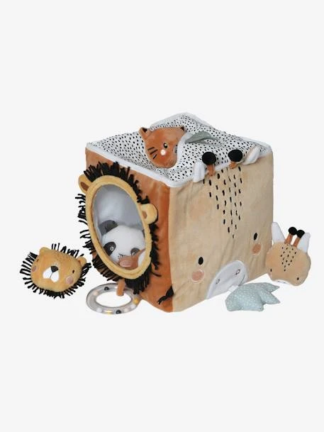 Grand Cube D'activités En Tissu TANZANIE Multicolore - Vertbaudet 4 Grand Cube D'activités En Tissu TANZANIE Multicolore - Vertbaudet – Image 2