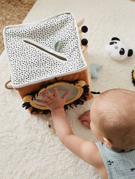 Grand Cube D'activités En Tissu TANZANIE Multicolore - Vertbaudet 6 Grand Cube D'activités En Tissu TANZANIE Multicolore - Vertbaudet – Image 4