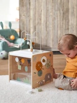Grand Cube Multi-activités HANOÏ En Bois FSC® Multicolore - Vertbaudet -Produits Pour Bébé grand cube multi activites hanoi en bois fsc 5