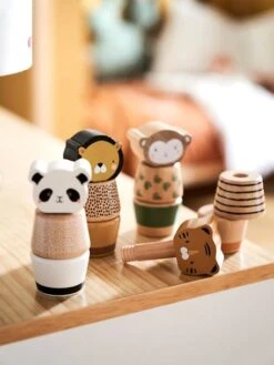 Jeu Des Animaux à Visser En Bois FSC® Multicolore - Tanzanie - Vertbaudet -Produits Pour Bébé jeu des animaux a visser en bois fsc 5