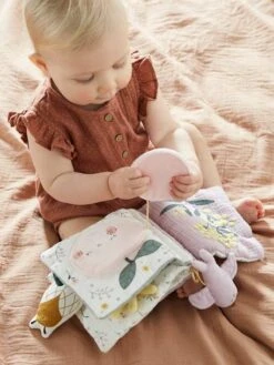 Livre D'activités En Gaze De Coton DOUCE PROVENCE Violet - Douce Provence - Vertbaudet -Produits Pour Bébé livre dactivites en gaze de coton douce provence 4