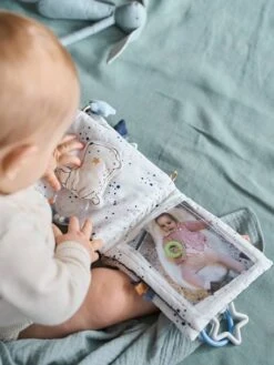 Livre D'éveil Et Photos CÉLESTE Bleu - Vertbaudet -Produits Pour Bébé livre deveil et photos celeste 3