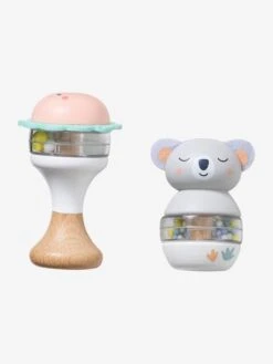 Lot De 2 Hochets En Bois FSC® Vert - Vertbaudet -Produits Pour Bébé lot de 2 hochets en bois fsc 2