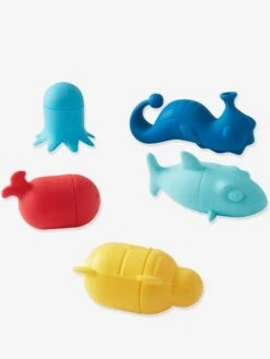 Lot De 5 Aspergeurs De Bain Silicone Lavables Multicolore - Vertbaudet -Produits Pour Bébé lot de 5 aspergeurs de bain silicone lavables 2
