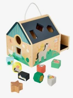Maison Des Formes En Bois FSC® Multicolore - Vertbaudet -Produits Pour Bébé maison des formes en bois fsc 3