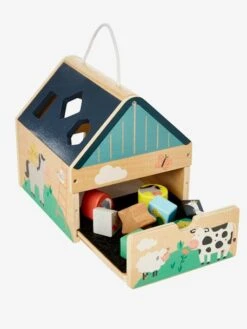 Maison Des Formes En Bois FSC® Multicolore - Vertbaudet -Produits Pour Bébé maison des formes en bois fsc 4
