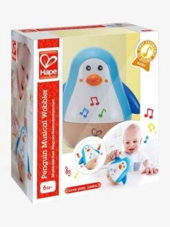 Pingouin Culbuto Musical HAPE Bleu - Hape -Produits Pour Bébé pingouin culbuto musical hape 4