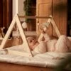 Portique D'éveil Base Triangle En Bois FSC® Beige - Vertbaudet -Produits Pour Bébé portique deveil base triangle en bois fsc