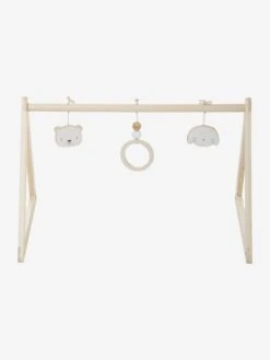Portique D'éveil Base Triangle En Bois FSC® Beige - Vertbaudet -Produits Pour Bébé portique deveil base triangle en bois fsc 4