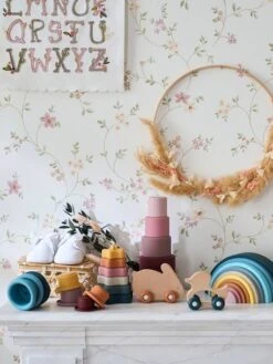 Pyramide à Empiler En Silicone Multicolor - Vertbaudet -Produits Pour Bébé pyramide a empiler en silicone 4