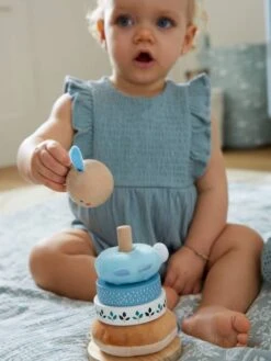 Pyramide à Empiler Tissu Et Bois FSC® Bleu - Vertbaudet 12 Pyramide à Empiler Tissu Et Bois FSC® Bleu - Vertbaudet -Produits Pour Bébé pyramide a empiler tissu et bois fsc 4