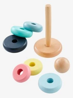 Pyramide D'éveil En Bois FSC® Multicolore - Vertbaudet -Produits Pour Bébé pyramide deveil en bois fsc 2