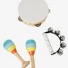 Set 3 Instruments : Maracas, Tambourin, Grelots En Bois FSC® Multicolore - Vertbaudet 1 Set 3 Instruments : Maracas, Tambourin, Grelots En Bois FSC® Multicolore - Vertbaudet -Produits Pour Bébé set 3 instruments maracas tambourin grelots en bois fsc