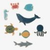 Set D'animaux Marins En Bois FSC® Bleu - Vertbaudet -Produits Pour Bébé set danimaux marins en bois fsc