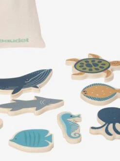 Set D'animaux Marins En Bois FSC® Bleu - Vertbaudet -Produits Pour Bébé set danimaux marins en bois fsc 2