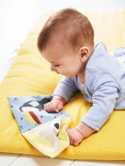 Tapis D'éveil En Lange Sans Arche Tropik Moutarde - Vertbaudet -Produits Pour Bébé tapis deveil en lange sans arche tropik 3