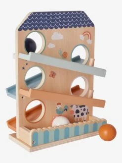 Toboggan à Balles En Bois FSC® Multicolore - Vertbaudet -Produits Pour Bébé toboggan a balles en bois fsc 2