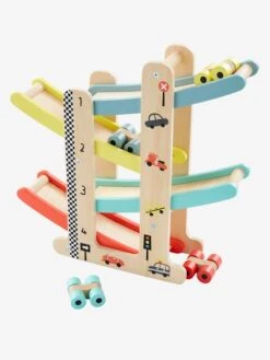 Toboggan à Voitures En Bois FSC® Multicolore - Vertbaudet