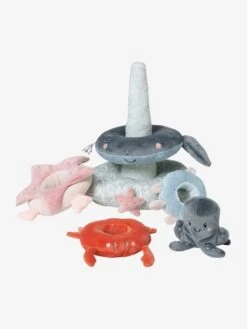 Tour à Empiler En Tissu SOUS L'OCÉAN Gris - Vertbaudet 8 Tour à Empiler En Tissu SOUS L'OCÉAN Gris - Vertbaudet -Produits Pour Bébé tour a empiler en tissu sous locean 2