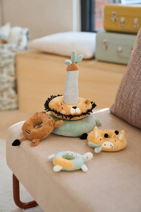 Tour à Empiler En Tissu TANZANIE Multicolore - Vertbaudet 7 Tour à Empiler En Tissu TANZANIE Multicolore - Vertbaudet – Image 5