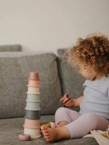 Tour à Empiler - MUSHIE Rose - Mushie 5 Tour à Empiler - MUSHIE Rose - Mushie – Image 3