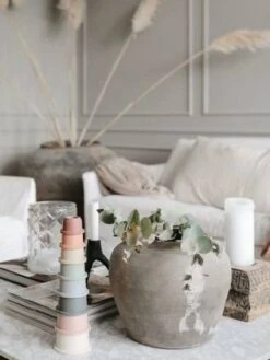 Tour à Empiler - MUSHIE Rose - Mushie 11 Tour à Empiler - MUSHIE Rose - Mushie -Produits Pour Bébé tour a empiler mushie 3