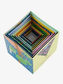 Tour Pyramide Géante De 10 Cubes Thème Pays Multicolore - Vertbaudet -Produits Pour Bébé tour pyramide geante de 10 cubes theme pays 3