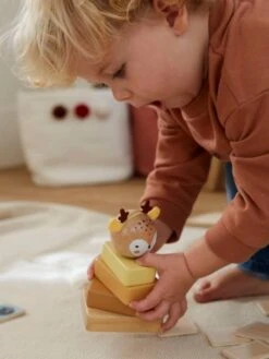 Trio De Tours à Empiler En Bois FSC® Bois - Vertbaudet -Produits Pour Bébé trio de tours a empiler en bois fsc 3
