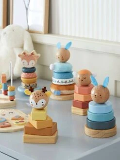 Trio De Tours à Empiler En Bois FSC® Bois - Vertbaudet -Produits Pour Bébé trio de tours a empiler en bois fsc 4
